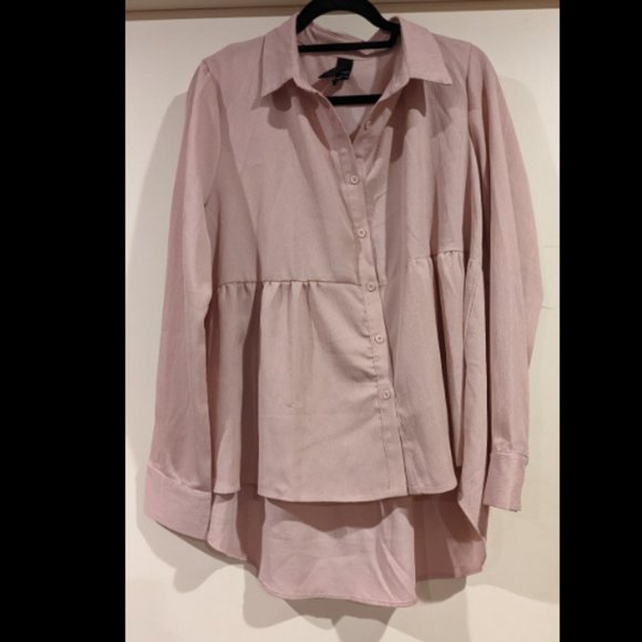 Agnes & Dora Tops - A&D Pink Button Blouse